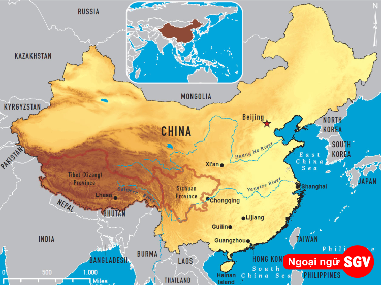 Địa lý tiếng Trung là gì