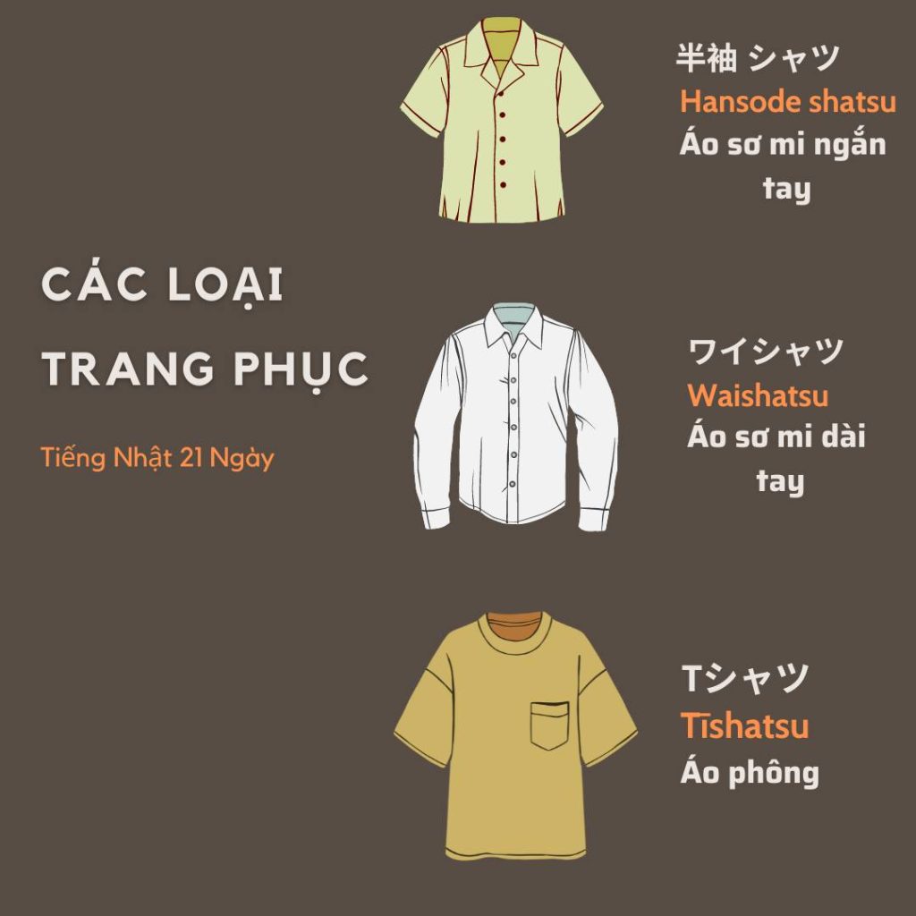 Áo phông tiếng Nhật là gì