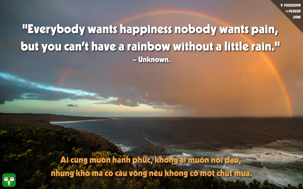 Phải thật hạnh phúc nhé tiếng Anh