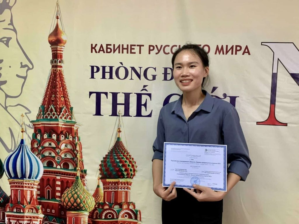 Thi lấy bằng tiếng Nga ở đâu?