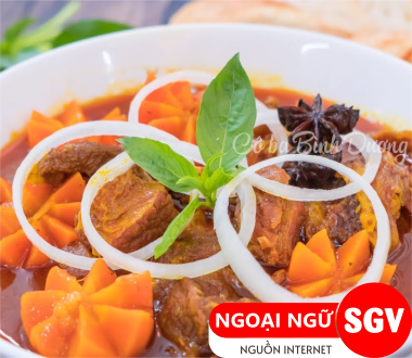 Bò kho tiếng Anh là gì