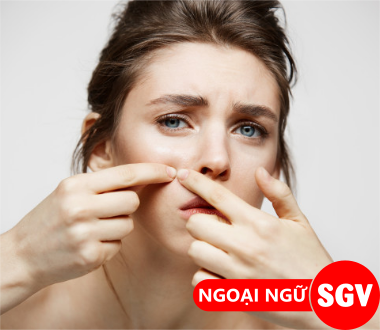 Các loại mụn trong tiếng Anh