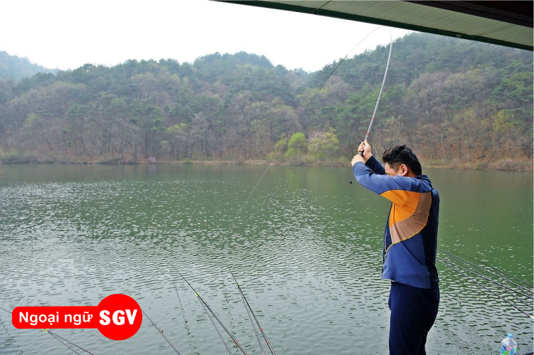 Câu cá trong tiếng Trung là gì