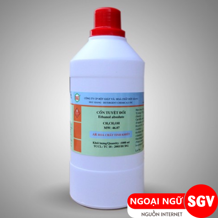 Cồn tiếng Trung là gì