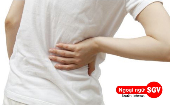 Đau lưng tiếng Nhật là gì