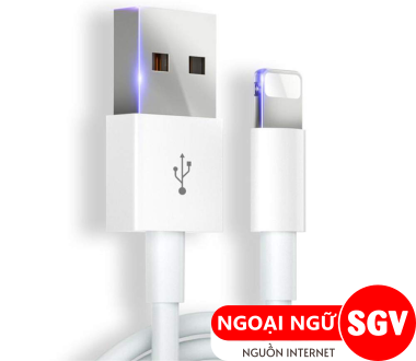 Dây sạc điện thoại tiếng Anh là gì