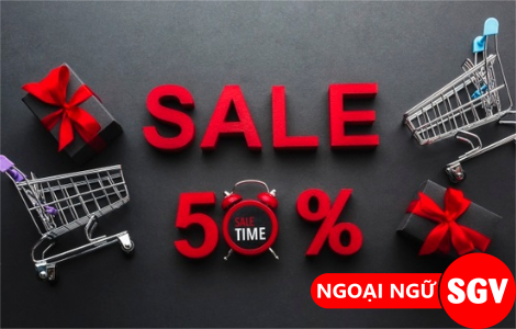 Giảm giá tiếng Nhật