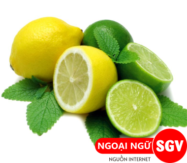 Lemon và lime có gì khác nhau