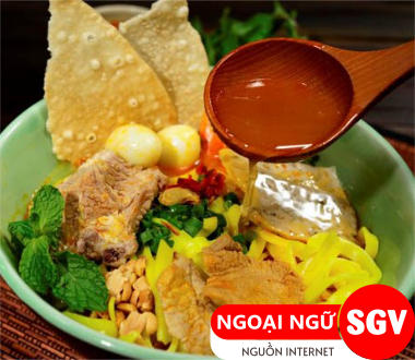 Mì Quảng tiếng Anh là gì