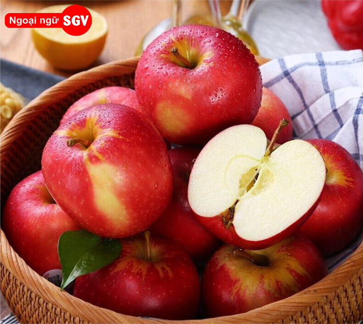 Quả táo trong tiếng Trung là gì