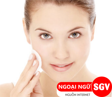 Tẩy trang tiếng Anh là gì