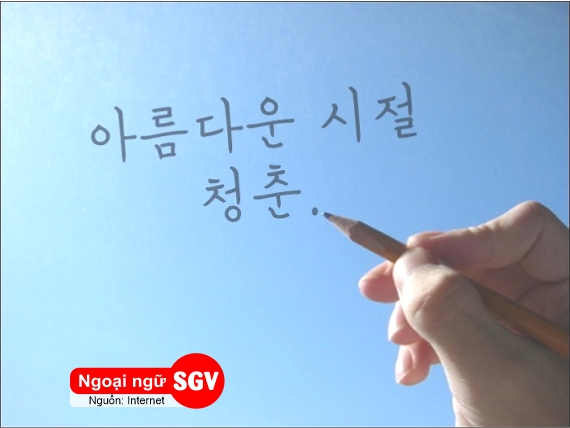 Thanh xuân trong tiếng Hàn là gì