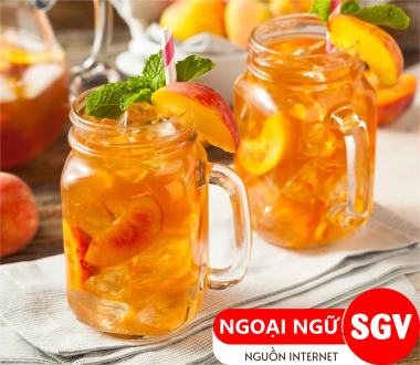 Trà đào cam sả tiếng Anh là gì