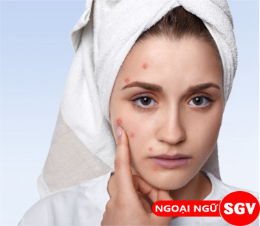 Vết thâm mụn tiếng Anh là gì