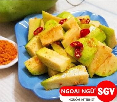 Xoài lắc tiếng Anh là gì