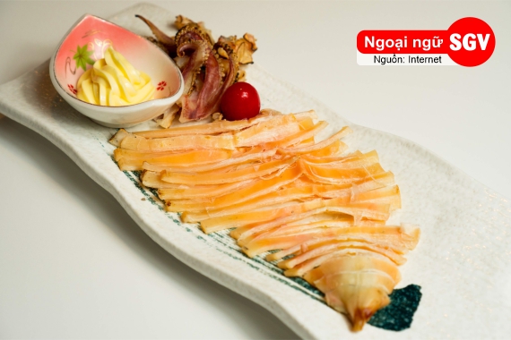Mực khô nướng tiếng Anh là gì